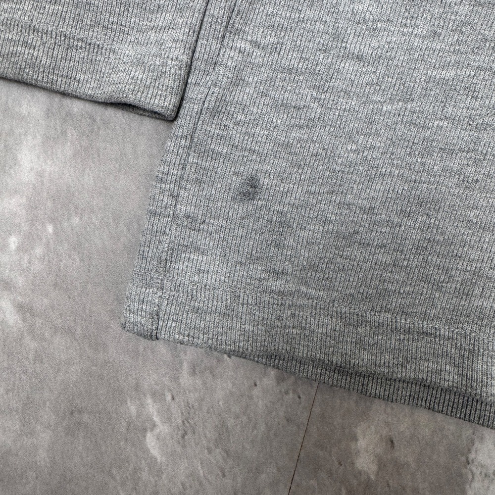 Vintage Abercrombie & Fitch Long Sleeve Shirt Mens XL Gray Thermal Logo Y2K - Picture 2 of 7